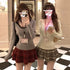 KELTIS Plaid Mini Skirts